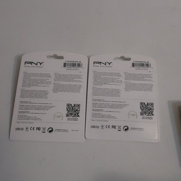 NIB PNY Lot of 2 Store Share & Transport Files 16GB USB Flash Drive - Picture 3 of 3